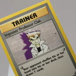 Pokemon TCG - Imposter Professor Oak 73/102 Base Set Rare - EXC Indent - Image 1