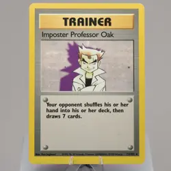 Pokemon TCG - Imposter Professor Oak 73/102 Base Set Rare - EXC Indent - Image 2