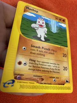 SKYRIDGE MACHOP 74/144 2003 Non -Holo Pokemon TCG - Image 5