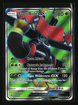 Pokemon TAPU BULU GX 130/147 Full Art (2017 SM Burning Shadows) NM/Near Mint - Image 1