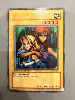 Yu-Gi-Oh! TCG Gemini Elf IOC-SE1 Limited Edition Ultra Rare NM - Image 1