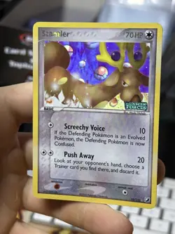 #2 Stantler 32/115 EX Unseen Forces 2005 Reverse Holo Rare Pokemon Card TCG - Image 3