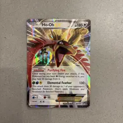Pokemon TCG XY Breakpoint Ho-Oh EX 92/122 Ultra Rare Holo Card LP Condition - Image 1