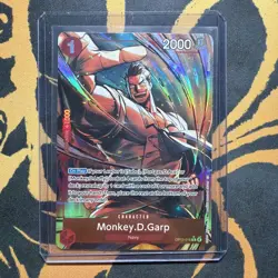 Monkey D. Garp Alt Art OP13-016 - One Piece English Card - Carrying on His Will - Image 1