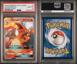 2019 POKEMON TCG SUN & MOON HIDDEN FATES #9 CHARIZARD GX CARD PSA 10 GEM MINT - Image 3