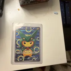 Poncho Wearing Pikachu 230/XY-P Promo Holo Rayquaza 2016 Pokemon Card Japanese - Image 1