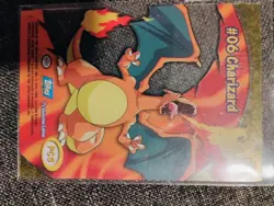 2000 Pokemon Charizard #06 Topps PC3 TV Animation Clear Card Variant - Image 5