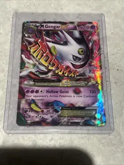 Pokemon TCG Mega Gengar EX Holo Black Star Promo Card XY166 XY LP/MP - Image 1