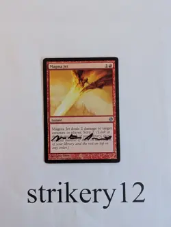 1x Magma Jet - Fifth Dawn - Signed by Justin Sweet - MTG - Image 1