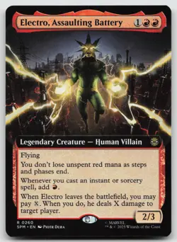 Electro, Assaulting Battery R Foil Marvel's Spider-Man 76 NM - Image 1