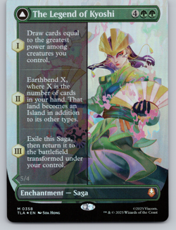The Legend of Kyoshi FOIL Borderless - MTG Avatar: The Last Airbender TLA - Image 1