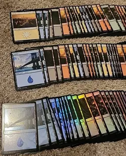 80+ MTG - Marvel Spider-man Basic land Lot 25+ Foils Swamp Island Forest Plains - Image 2