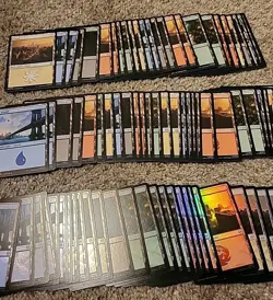80+ MTG - Marvel Spider-man Basic land Lot 25+ Foils Swamp Island Forest Plains - Image 3