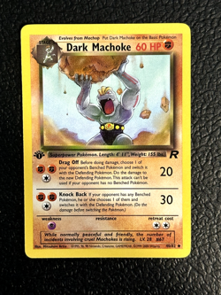 Dark Machoke #40/82 1st Edition Team Rocket NM/Near Mint Pokemon 2000 - Image 1