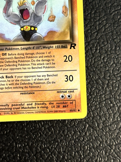Dark Machoke #40/82 1st Edition Team Rocket NM/Near Mint Pokemon 2000 - Image 3