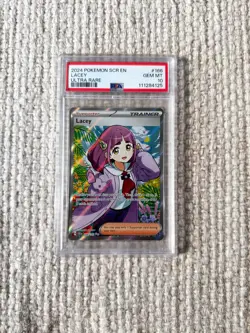 Pokemon Stellar Crown Lacey Ultra Rare 166/142 GEM MINT PSA 10 - Free Shipping - Image 1