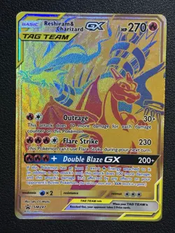 Pokemon Sun & Moon Reshiram & Charizard SM247 Black Star Promo NM/MINT - Image 1