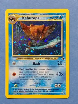 Pokemon Holo Kabutops - Neo Discovery 6/75 - NM - Image 1