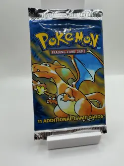 1999 HEAVY Base Set WOTC Pokemon Sealed Booster Pack Charizard Art 21.33 Grams - Image 3