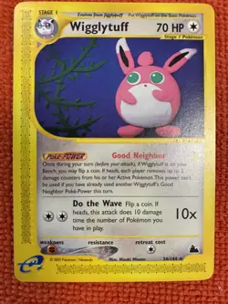 SKYRIDGE WIGGLYTUFF 34/144 2003 RARE Non -Holo Pokemon TCG - Image 1