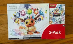 Pokemon Prismatic Evolutions Elite Trainer Box & Booster Bundle - Costco 2 Pack - Image 1