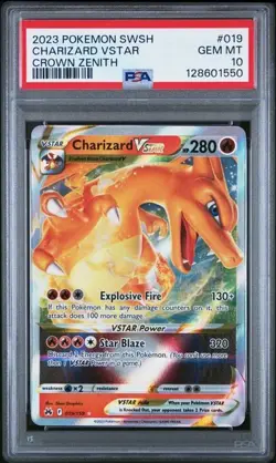 Pokemon TCG - Charizard VSTAR 019/159 - PSA 10 - Gem Mint - Crown Zenith - Image 1