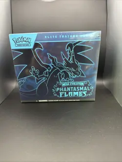 Phantasmal Flames ETB FAST SHIPPING- Pokemon TCG - Factory Sealed IN HAND! - Image 1