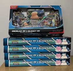 Lot Of 5 - Pokemon Snorlax EX And Blissey EX Collection Box - Brand New, Sealed - Image 1