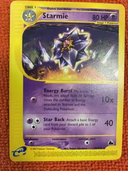 SKYRIDGE STARMIE 30/144 2003 RARE Non -Holo Pokemon TCG - Image 1