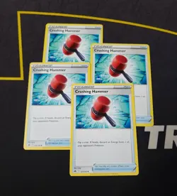 x4 Pokemon TCG Crushing Hammer 125/159 Uncommon Crown Zenith Playset - Image 1