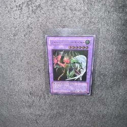 Yugioh Elemental Hero Flame Wingman TLM-EN035 Ultimate Rare 1st Ed SILVER EYE LP - Image 2