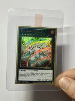 Evolzar Laggia MGED-EN028 (NM) Premium Gold Rare 1st Edition YuGiOh! TCG - Image 3