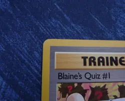 Blaine's Quiz #1 97/132 Pokemon card Gym Heroes CCG WOTC - Image 2