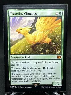 MTG English Traveling Chocobo NM Normal Universes Beyond: FINAL FANTASY Unplayed - Image 1
