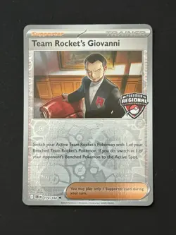 Team Rocket's Giovanni Pokemon Regional Championships Promo Card - Image 1