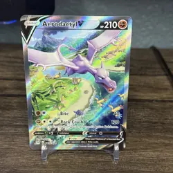 Aerodactyl V Alternate Full Alt Art Holo Card 180/196 Lost Origin NM - Image 1