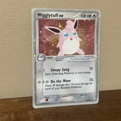 Wigglytuff ex holo foil 101/101 pokemon card, 2004 hidden legends - Image 2