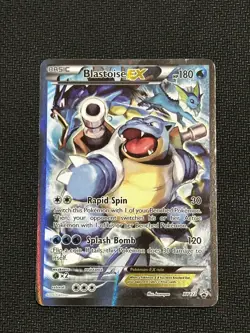 Pokemon TCG Blastoise EX Promo Holo Rare Card XY122 - Image 1