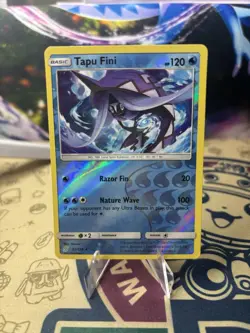 Tapu Fini 53/236 Reverse Holo Rare Unified Minds Pokemon Card - Image 1