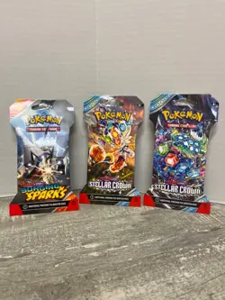 Pokemon cards 3 brand NEW sealed packs tape - Image 1