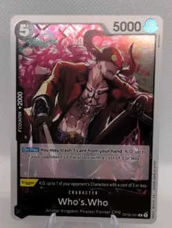 Who’s Who OP08-091 Holo Foil Two Legends One Piece Card English - Image 1