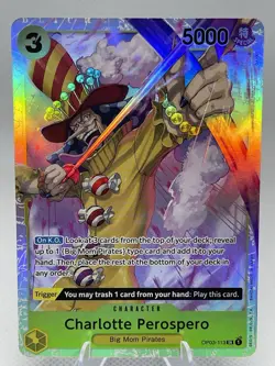 Charlotte Perospero OP03-113 SR - One Piece Trading Card Game - ENGLISH - Image 2