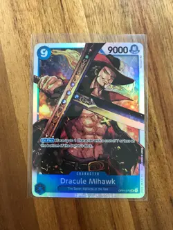 One Piece Card Game Romance Dawn Dracule Mihawk OP01-070 SR English NM - Image 1