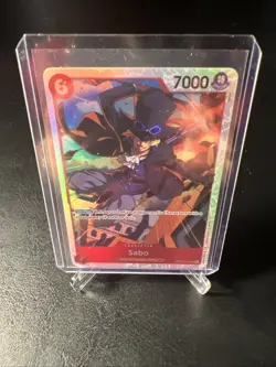 ONE PIECE CARD GAME SABO OP05-007 SR ENGLISH New RED - Image 1