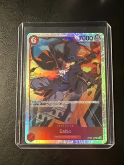 ONE PIECE CARD GAME SABO OP05-007 SR ENGLISH New RED - Image 2