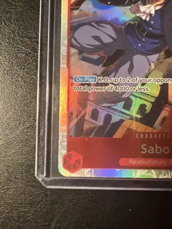 ONE PIECE CARD GAME SABO OP05-007 SR ENGLISH New RED - Image 3