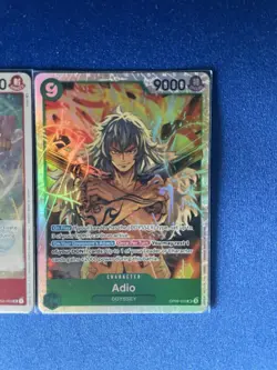 Adio One Piece TCG 2-card lot OP09 Super Rare + OP03 Uncommon - ships PWE - Image 3