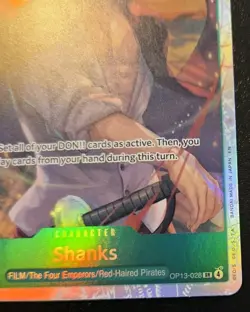 Shanks OP13-028 Foil Super Rare Carrying On His Will One Piece Card Game - Image 5