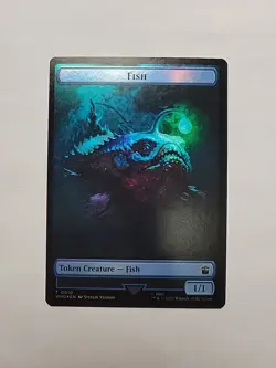 MTG - Fish / Treasure Token Foil WHO #0010 - Image 1