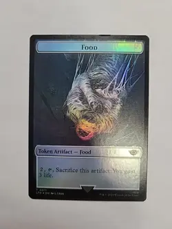 MTG - Treasure / Food Foil Token LTR #0012 - Image 3